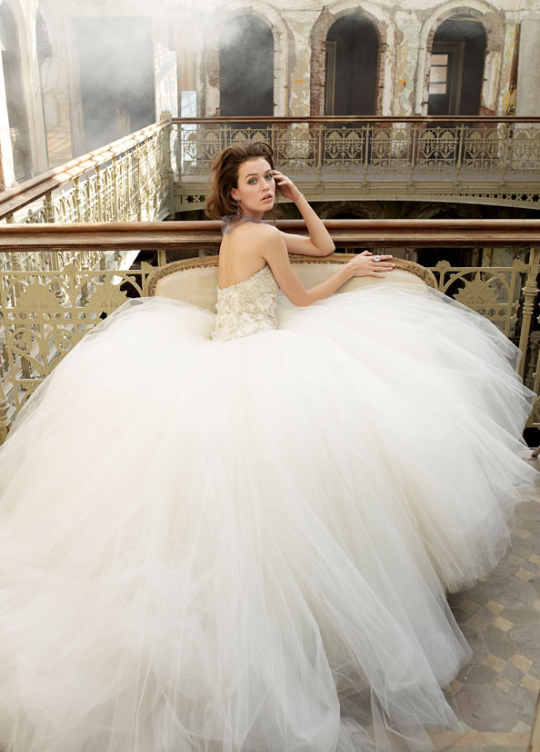 lazaro tulle ball gown